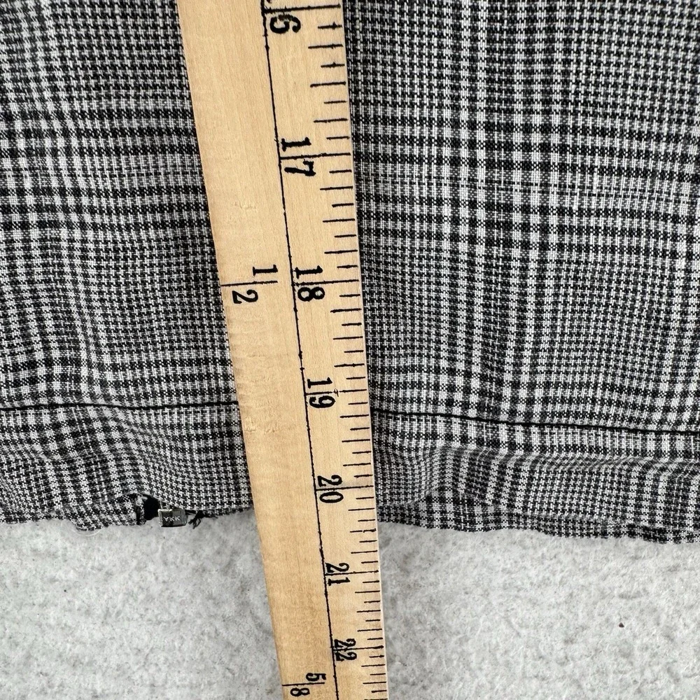 Current Elliot Dassen‎ Jacket Womens Size 1 Small Plaid Side Stripe Linen Bomber